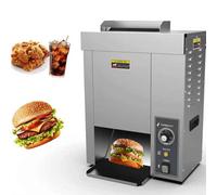 YXYLJOZ Electric Commercial Burger Bun Toaster, 2000W Vertical Bread Baking Machine with Stainless Steel Construction for Restaurants and Pizzerias
