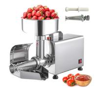 YXYLJOZ Electric Tomato Strainer Machine, Commercial Food Milling Press Machine, Stainless Steel Fruit Press Squeezer for Food Mill for Canning (110v)