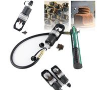 YXYLJOZ Hydraulic Nut Splitter Tool, 12/16 Tons, 17/20mm Travel, Rusty Nut Remover with Large/Small Blades & Hand Pump, Heavy-Duty Nut Removal Tool for Mechanics (24)