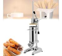 YXYLJOZ Manual Churro Maker, Commercial Spanish Donut Churrera Churro Maker Machine with 5 Molds, Stainless Steel Vertical Spanish Churrera Machine for Cafeterias, Bakeries (3l)