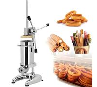 YXYLJOZ Manual Churro Maker Machine, Stainless Steel Commercial Latin Fruit Donut Machine ith 5 Kinds Of Molds, for Restaurant Hotels Cafeterias Bakery, Cake Stores, Tea Shops (2l)
