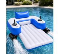 YXYLJOZ Motorized pool float with rotating propeller; rechargeable lounger for pools, lakes, and outdoor parties. B-Rectangular