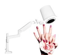 YXYLJOZ Nail Dust Extractor, Low Noise Strong Suction Adjustable 5 LED Brightness, Universal Table Mount Dust Collector for Home or Salon Manicure