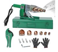 YXYLJOZ Plastic Pipe Welding Machine,Hot Melt Welder Welding Tool Kit,Poly Pipe Welder with Digital Display,with 20/25/32/40/50/63mm Heating Heads, Socket Fusion Welder for PP