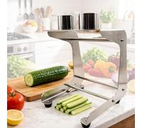 YXYLJOZ Stainless Steel Carrot Stick Cutters Tool - Manual Vegetable Slicer for Zucchini, Cucumber & Carrots - Ideals for Healthy Salads & Quick Meal Prep (8/10)