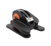 YXYLJOZ Under Desk Elliptical Pedal Exerciser with LCD Display, Adjustable Speed & Load, Pads for Legs and Arms - Compact Home Fitness Equipment (Orange)