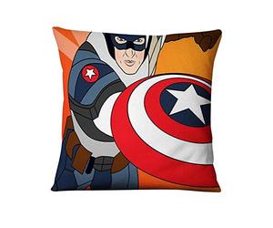 YXYLQ American Super Hero Printed Thin Linen Pillowcase Superman Home Pillow Decoration Sofa Throw Pillows Almofada-6_45X45Cm