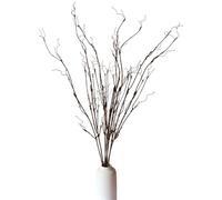 YXYQR 110CM Artificial Faux Curly Twigs Willow Branches Stems for Vase, 8PCS Lifelike Decorative Dried Branch Sticks Fake Greenery Plants Flowers Arrangement for Home Wedding DIY Decor