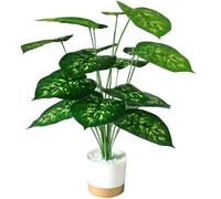 YXYQR 65cm Artificial Plants with Pot, Realistic Potted Fake Ivy Plants , 18pcs Stems Faux Greenery Tropical Plants for Home Decor, Indoor, Living Room, Office, Farmhouse, Table, Shelf, Corner