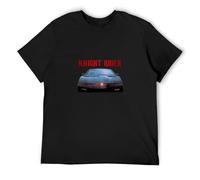 YXYWZL Men's Round Neck T-Shirt Knight Rider Retro Movie Tv Series Soft and Light Black