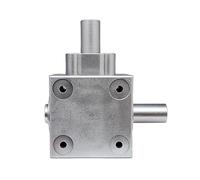 YXZKJZJ 1:1 Transmission Gearbox T-type Three-way Shaft 90 Degree Commutator Reverse Small Right Angle Steering Gear 20Nm For DIY Mechanical Application(Model B)