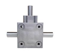 YXZKJZJ 1:1 Transmission Gearbox T-type Three-way Shaft 90 Degree Commutator Reverse Small Right Angle Steering Gear 20Nm For DIY Mechanical Application(Model A)