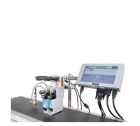 YXZKJZJ 12.7/25.4MM Online Inkjet Printer For Carton Expiry Date Logo Barcode Coding Machine Industrial Inkjet Printing System Large Compacity(One 12.7 head 1 ink)