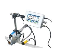 YXZKJZJ 12.7/25.4mm Online Inkjet Printer Without Cartridge With 4.3'' Screen For QR Barcode Batch Number Expiry Date Coding Machine Quick-drying for Labeling and Coding(25.4mm)