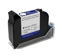 YXZKJZJ 12.7/25.4mm Thermal Inkjet Printer Cartridge Fast Drying White Red Yellow Blue Green Water-proof Solvent Ink Cartridges Quick-drying for Labeling and Coding(Black)
