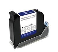 YXZKJZJ 12.7/25.4mm Thermal Inkjet Printer Cartridge Fast Drying White Red Yellow Blue Green Water-proof Solvent Ink Cartridges Large Compacity(Green)