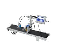 YXZKJZJ 12.7mm/25.4mm Online Label Printer With Mini Conveyor Thermal Inkjet QR Barcode Variable Date Expiry Number Logo 600PDI Large Compacity(12.7mm with conveyor)
