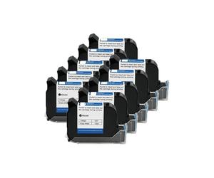 YXZKJZJ 12.7mm Economy Online Handheld Inkjet Printer Cartridge Fast Drying Water-proof Solvent Black Ink Quick-drying for Labeling and Coding(10PCS)