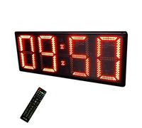 YXZKJZJ 12V Competition Specific Timer, LED Electronic Large Screen For Sports, Basketball, Marathon, Running, Conference Multi-scenario Use(Three buttons)