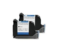 YXZKJZJ 25.4mm Handheld Thermal Inkjet Printer Fast Dry Solvent Ink Cartridge Unencrypted Handheld Printer Black Ink Quick-drying for Labeling and Coding(2PCS)