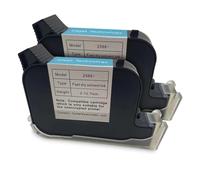 YXZKJZJ 2pcs 2588 2588+ 12.7mm Eco Solvent Water Based Quick-drying Ink Cartridge For No Encrypted Handheld Inkjet Printer Large Compacity(2 red cartridges)