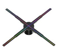 YXZKJZJ 50cm 3D Holographic Projector Bar Restaurant Christmas Holiday Decoration Fan Screen LED Holographic Advertisement Sign Lights Festival Advertising Display