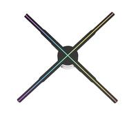 YXZKJZJ 56CM 3D Hologram Projector Fan Wifi Advertising Logo Light Led Sign Holographic Lamp Support Multiple Splicing Synchronization Festival Advertising Display