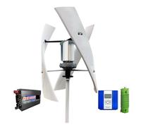 YXZKJZJ 5KW 24V 48V Vertical Axis Low-Speed Wind Turbine With Energy And Low Noise For Household Use for Home, Farm, Street Lighting, Boats(With off grid system,12V_5000W)