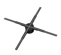 YXZKJZJ 65cm/25.6in HD 3D Hologram Fan Projector, LED Sign Holographic Player, Support Video Shop Advertising Display Halloween Christmas Light Festival Advertising Display
