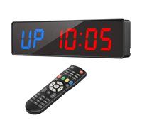 YXZKJZJ Gym Timer Interval Workout Clock 2" LED Digit With Remote 12.6"x 3.5" Count Clock Upgraded Workout Timer Multi-scenario Use