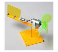 YXZKJZJ Miniature Wind Turbine Model DIY Kits Micro Generator DC Motor + Blade + LED + Holder DC 0.1V-18V For Home, Office, Classroom, Party