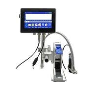 YXZKJZJ P130 For Ink Cartridge 12.7/25.4mm Label Printer Online Inkjet Printer QR Strip Number Number Logo Expiration Date Quick-drying for Labeling and Coding(12.7mm)