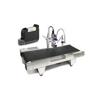 YXZKJZJ P30 12.7mm/25.4mm Inkjet Printer With Conveyor Belt 4.3inch Touchable Screen QR Barcode Expiry Date Text Coding Large Compacity(25.4mm with 1 ink)