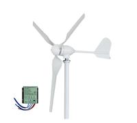 YXZKJZJ Wind Turbine Generator Kit 3000W Low Noise Horizontal Turbine 12V/24V/48V Wind Power Generator For Hybrid Solar Wind System for Home, Farm, Street Lighting, Boats(With MPPT Controlle,48V)