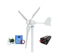 YXZKJZJ Wind Turbine Generator Kit 3000W Low Noise Horizontal Turbine 12V/24V/48V Wind Power Generator For Hybrid Solar Wind System for Home, Farm, Street Lighting, Boats(Off grid system,48V)