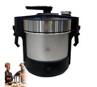 YXZQLOZ 220V Electric Automatic Swallow Food Maker, 6L Electric Pounded Yam Machine Food Processor,Easy to Clean, Stainless Steel Yam Pounder,for Fufu, Amala, Banku