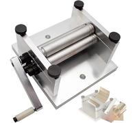 YXZQLOZ Adjustable Manual Plate Rolling Machine for Metal Sheet Bending - Heavy-Duty, Precision Rollers for DIY and Industrial Use