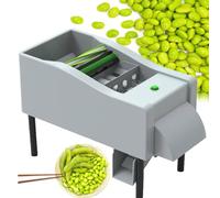 YXZQLOZ Commercial & Home Fully Automatic Pea Sheller, Copper Motor, Stainless Steel, 25-40kg/H, Low Damage Bean Peeling Machine for Peas, Soybeans, Edamame