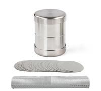 YXZQLOZ Diamond sorting sieve set-bead sorting sieve with sieve plate holder; portable stainless steel measuring tool for diamonds and gemstones. (48mm)