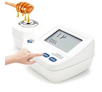 YXZQLOZ Digital refractometer for measuring the Brix content of foods, refractometer 0-85%, dual display digital saccharimeter with ATC and temperature sensor