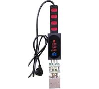 YXZQLOZ Electric Branding Iron with LED Display, Adjustable Temp, 5-7cm Copper Plate for Leather, Wood & Fabric Handheld Craft Tool for Personalized Designs