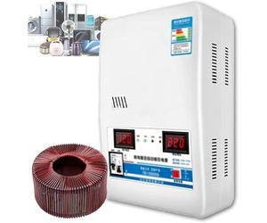 YXZQLOZ Electronic voltage stabilizer 220V fully automatic power voltage stabilizer 15000W dual digital display voltage screen pure copper air conditioning