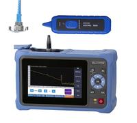 YXZQLOZ Fiber optic tester with OTDR functionality, wavelength 1310/1550nm, for high-precision network cable testing, including multiple adapters and cleaning tools