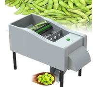 YXZQLOZ High-Volume 304 Stainless Steel Pea Sheller Machine, 35W Electric Bean Peeler for Edamame & Peas, Low Breakage Design (25-40kg/H) for Kitchen & Commercial Use