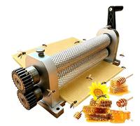 YXZQLOZ Manual Beeswax Comb Foundation Roller Mill, Bee Wax Sheet Roller Mills Machine, Hand Press Beeswax Embossing, Aluminum Alloy for Beekeeping (5.1mm)