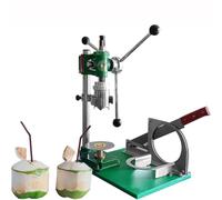YXZQLOZ Manual coconut shell opener, commercial tool for opening, peeling, and sealing young coconuts, made of stainless steel, portable vertical young coconut shell opener. (Three)
