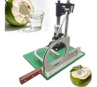 YXZQLOZ Manual coconut shell opener with adjustable retaining ring and stainless steel vertical design, for home and commercial use. (Single)