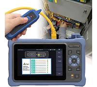 YXZQLOZ Optic Fiber OTDR Tester 4.3in Touch Screen Display, 1310nm 1550nm 240V 5m to 100km,for Access Network Construction Analyzer,Industrial Use Analyzer,EANport