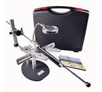 YXZQLOZ Professional Knife Sharpener with 5 Sharpening Stones, Adjustable Angle, Magnifying Glass Essential Kitchen & Outdoor Tool for Chefs and Home Cooks.