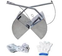 YXZQLOZ Stainless Steel Mud Sampler Grab-Type Bucket with Water Outlet for Efficient Sludge Collection in Aquatic Environments (5L)